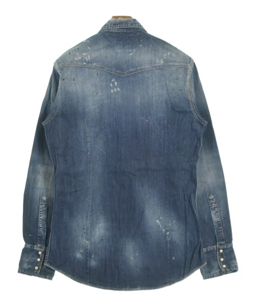 DSQUARED（ディースクエアード）カジュアルシャツ 青 サイズ:48(M位) メンズ/2200643214026