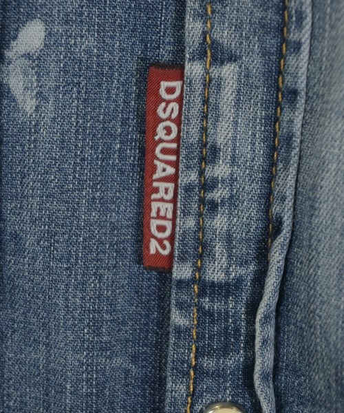 DSQUARED（ディースクエアード）カジュアルシャツ 青 サイズ:48(M位) メンズ/2200643214026