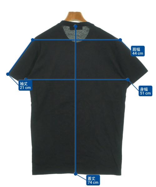 DSQUARED（ディースクエアード）Tシャツ・カットソー 黒 サイズ:M メンズ/2200643214033