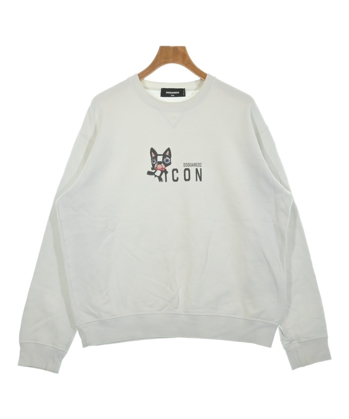 DSQUARED（ディースクエアード）スウェット 白 サイズ:XXL メンズ