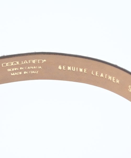 DSQUARED（ディースクエアード）ベルト 白 サイズ:S レディース/2200643507067