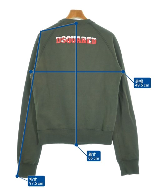 DSQUARED（ディースクエアード）スウェット 緑 サイズ:M メンズ/2200621662054