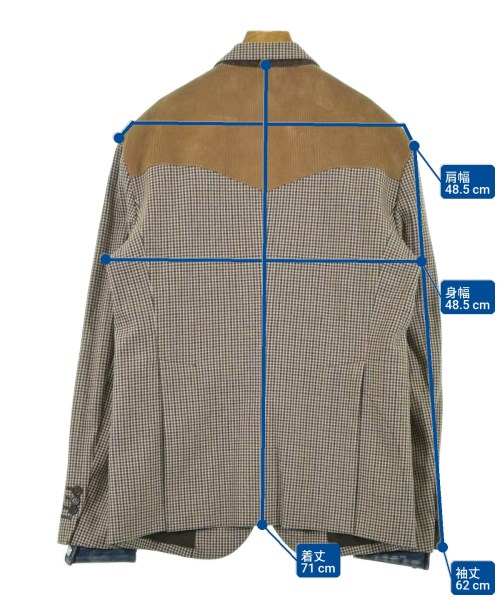 DSQUARED（ディースクエアード）テーラードジャケット ベージュ サイズ:46(M位) メンズ/2200622278032