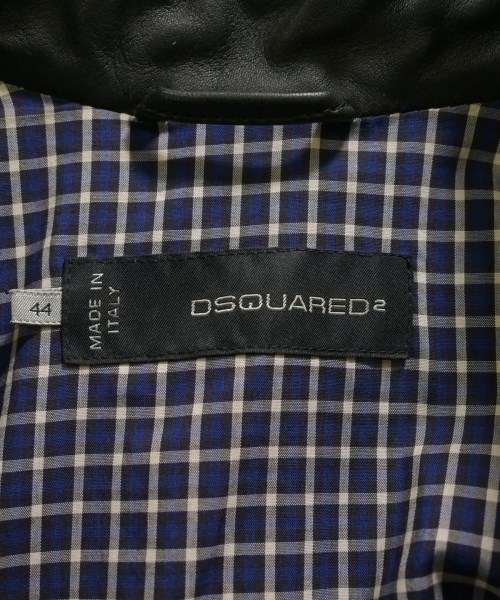 DSQUARED（ディースクエアード）ライダース 黒 サイズ:44(S位) メンズ/2200624802020