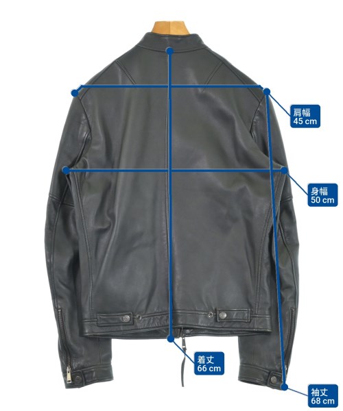 DSQUARED（ディースクエアード）ライダース 黒 サイズ:44(S位) メンズ/2200624802020