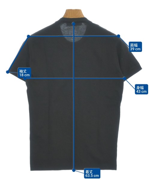 DSQUARED（ディースクエアード）Tシャツ・カットソー 黒 サイズ:XS メンズ/2200626834128
