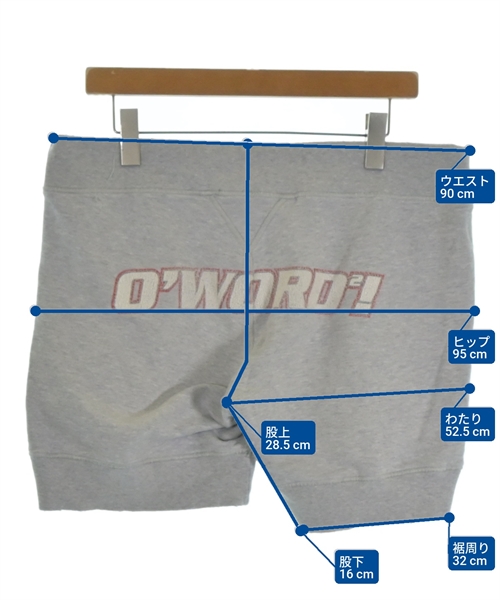 DSQUARED（ディースクエアード）ショートパンツ グレー サイズ:M メンズ/2200627573101