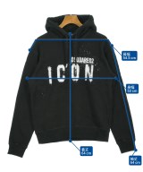 DSQUARED（ディースクエアード）パーカー 黒 サイズ:S メンズ/2200627870019