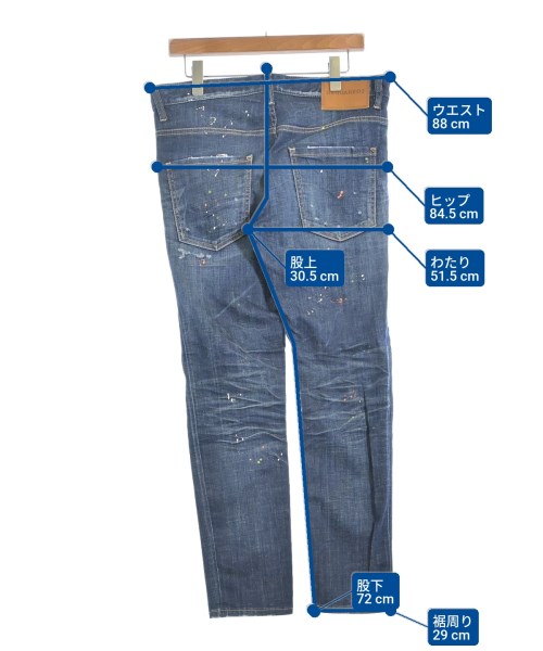 DSQUARED（ディースクエアード）デニムパンツ 青 サイズ:48(L位) メンズ/2200627870026