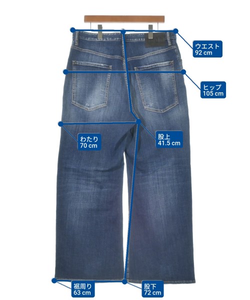 DSQUARED（ディースクエアード）デニムパンツ 紺 サイズ:50(XL位) メンズ/2200628071057