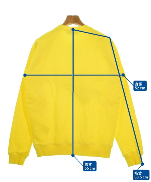 DSQUARED（ディースクエアード）スウェット 黄 サイズ:M メンズ/2200621667165