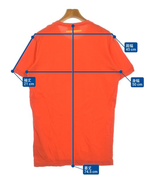 DSQUARED（ディースクエアード）Tシャツ・カットソー オレンジ サイズ:M メンズ/2200621667516
