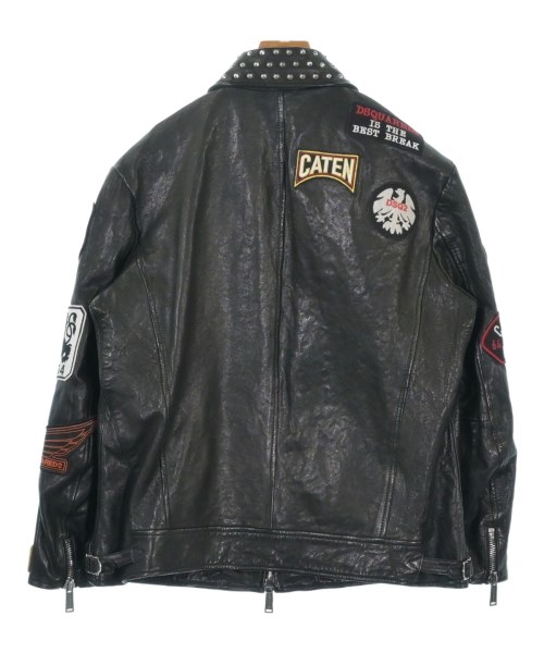 DSQUARED（ディースクエアード）ライダース 黒 サイズ:48(L位) メンズ/2200630220023
