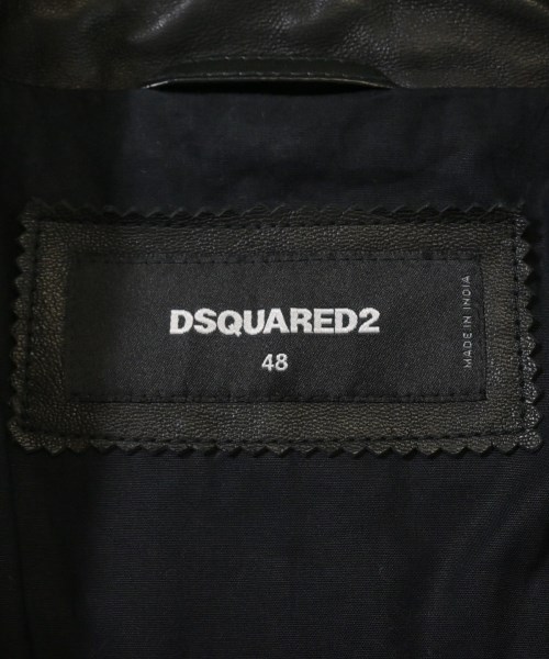 DSQUARED（ディースクエアード）ライダース 黒 サイズ:48(L位) メンズ/2200630220023