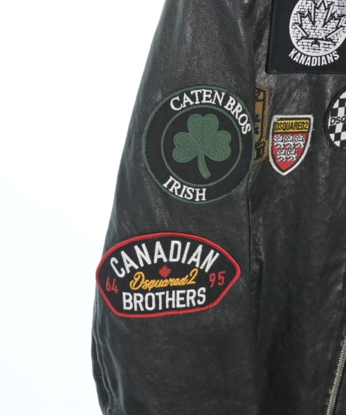 DSQUARED（ディースクエアード）ライダース 黒 サイズ:48(L位) メンズ/2200630220023