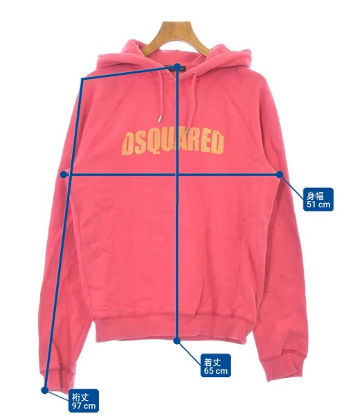 DSQUARED（ディースクエアード）パーカー ピンク サイズ:M メンズ/2200633834111