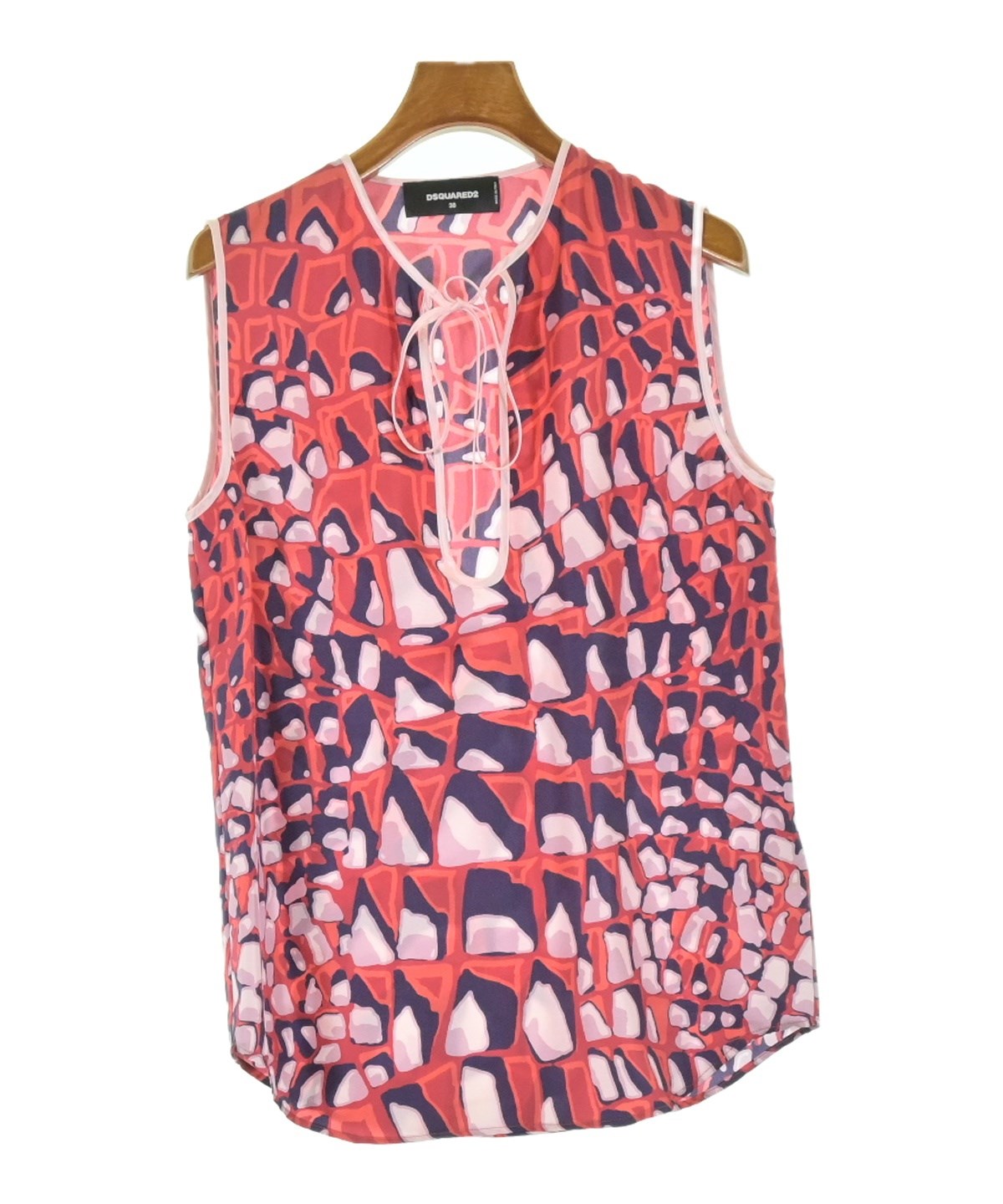 DSQUARED（ディースクエアード）ブラウス 赤 サイズ:38(S位