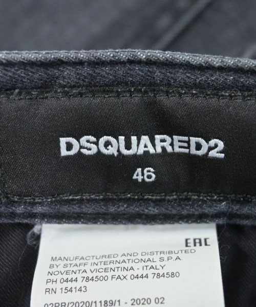 DSQUARED（ディースクエアード）デニムパンツ 黒 サイズ:46(M位) メンズ/2200615420080