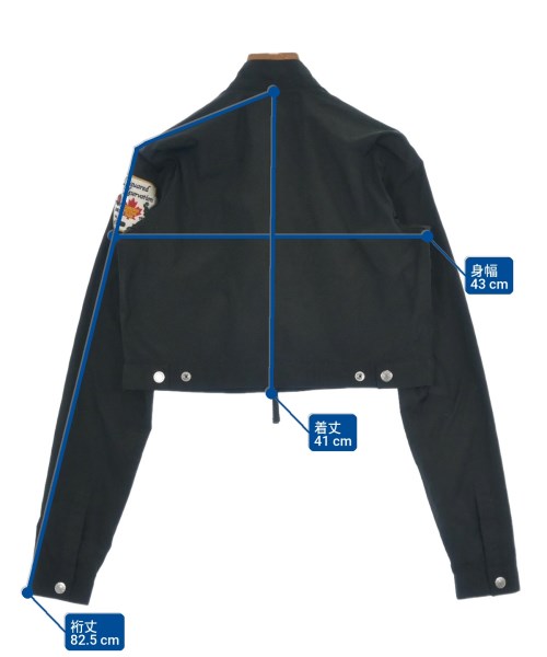 DSQUARED（ディースクエアード）ブルゾン 黒 サイズ:38(S位) レディース/2200618152049