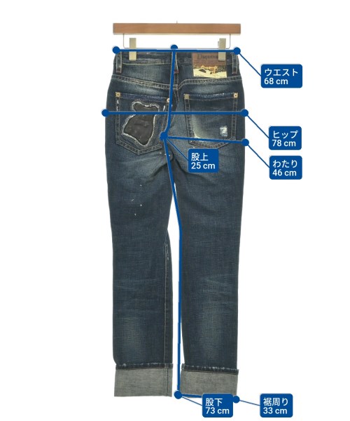 DSQUARED（ディースクエアード）デニムパンツ 紺 サイズ:36(XS位) レディース/2200618693047