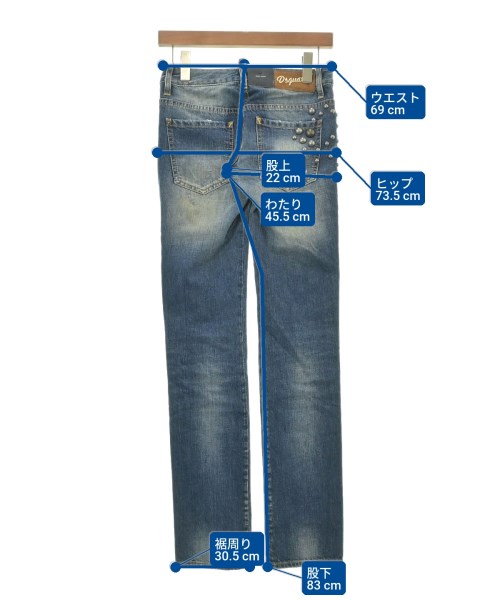 DSQUARED（ディースクエアード）デニムパンツ 紺 サイズ:36(XS位) レディース/2200618693092