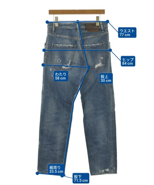 DSQUARED（ディースクエアード）デニムパンツ 青 サイズ:48(L位) メンズ/2200620624060