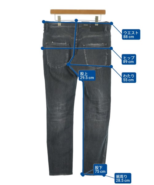 DSQUARED（ディースクエアード）デニムパンツ 黒 サイズ:50(XL位) メンズ/2200620793032