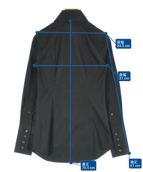DSQUARED（ディースクエアード）ドレスシャツ 黒 サイズ:38(S位) レディース/2200595204359