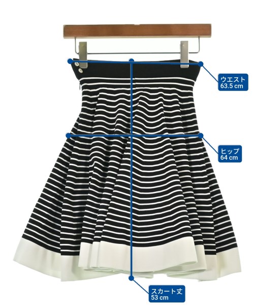 DSQUARED（ディースクエアード）ひざ丈スカート 黒 サイズ:S レディース/2200607432237