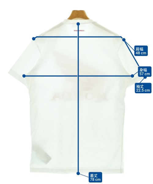 DSQUARED（ディースクエアード）Tシャツ・カットソー 白 サイズ:M メンズ/2200673905031