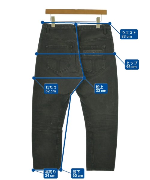 DSQUARED（ディースクエアード）デニムパンツ 黒 サイズ:42(XS位) メンズ/2200676332032