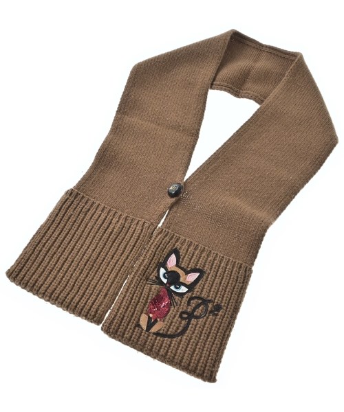 DSQUARED(ディースクエアード)マフラー 茶 サイズ:-/2200676498080