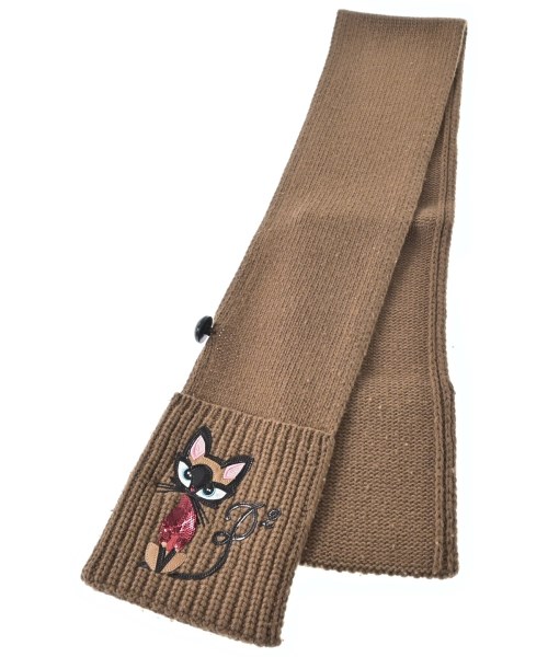 DSQUARED（ディースクエアード）マフラー 茶 サイズ:- レディース/2200676498080