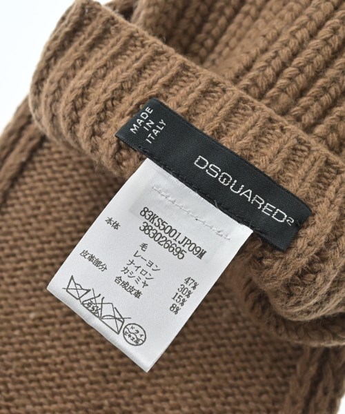 DSQUARED（ディースクエアード）マフラー 茶 サイズ:- レディース/2200676498080