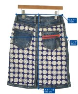 DSQUARED（ディースクエアード）ひざ丈スカート 青 サイズ:38(S位) レディース/2200670577064