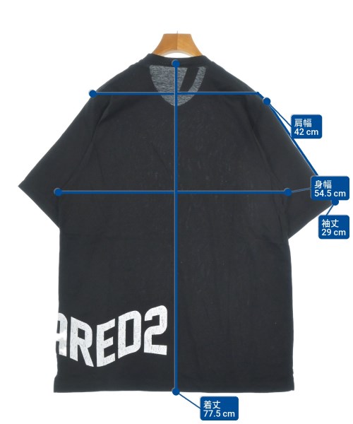 DSQUARED（ディースクエアード）Tシャツ・カットソー 黒 サイズ:S メンズ/2200673883049
