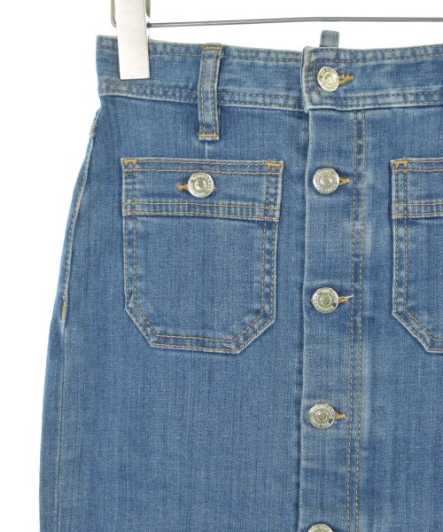 DSQUARED（ディースクエアード）ひざ丈スカート 青 サイズ:38(S位) レディース/2200680808042