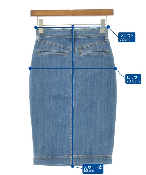 DSQUARED（ディースクエアード）ひざ丈スカート 青 サイズ:38(S位) レディース/2200680808042