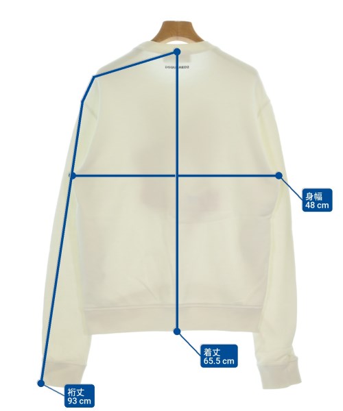 DSQUARED（ディースクエアード）スウェット 白 サイズ:L レディース/2200680856050