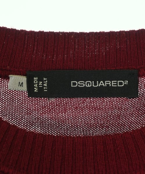 DSQUARED（ディースクエアード）ニット・セーター 赤 サイズ:M メンズ/2200693519874