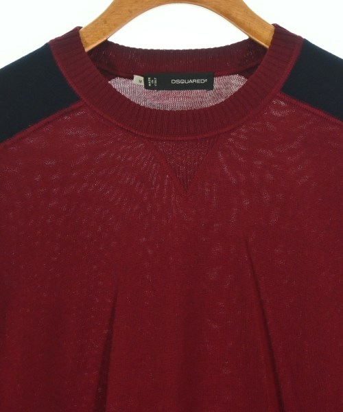 DSQUARED（ディースクエアード）ニット・セーター 赤 サイズ:M メンズ/2200693519874