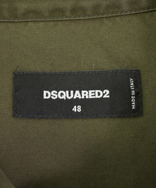 DSQUARED（ディースクエアード）カジュアルシャツ カーキ サイズ:48(L位) メンズ/2200694352388