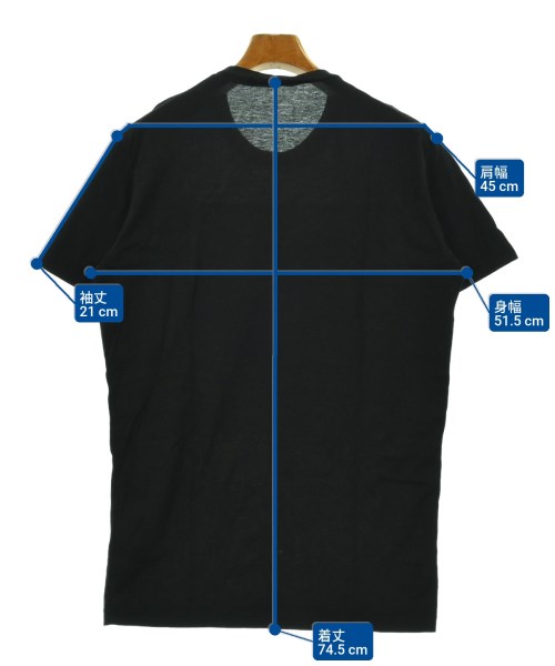 DSQUARED（ディースクエアード）Tシャツ・カットソー 黒 サイズ:M メンズ/2200694372218