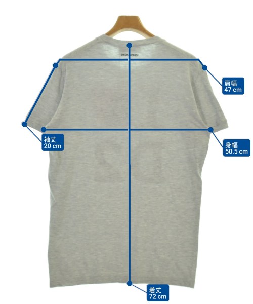 DSQUARED（ディースクエアード）Tシャツ・カットソー グレー サイズ:L メンズ/2200699866064