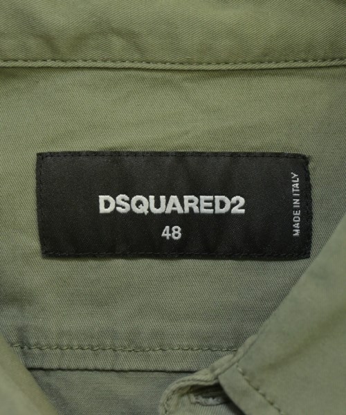 DSQUARED（ディースクエアード）カジュアルシャツ カーキ サイズ:48(L位) メンズ/2200697686039