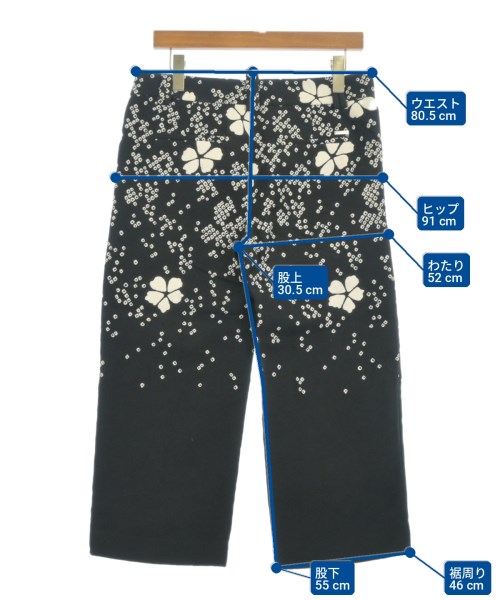 DSQUARED（ディースクエアード）クロップドパンツ 黒 サイズ:40(M位) レディース/2200698765351