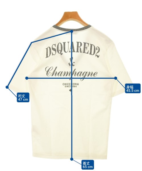 DSQUARED（ディースクエアード）Tシャツ・カットソー 白 サイズ:XS メンズ/2200701397098