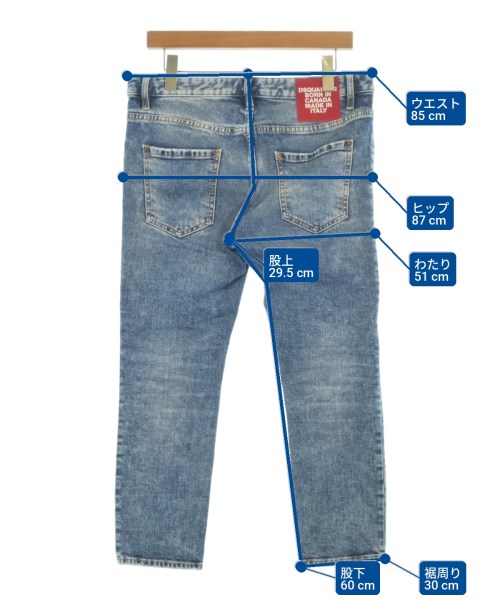 DSQUARED（ディースクエアード）デニムパンツ 紺 サイズ:40(M位) レディース/2200701454029