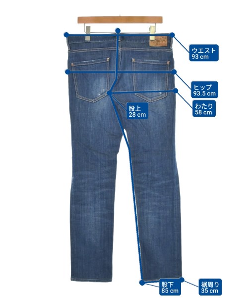 DSQUARED（ディースクエアード）デニムパンツ 紺 サイズ:48(L位) メンズ/2200702083013