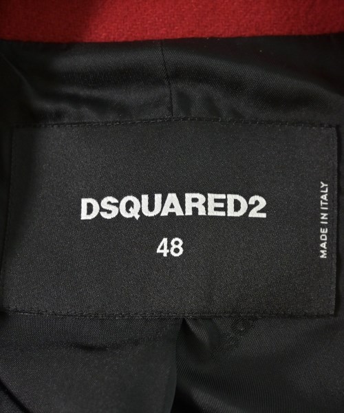 DSQUARED（ディースクエアード）ピーコート 赤 サイズ:48(L位) メンズ/2200702083037